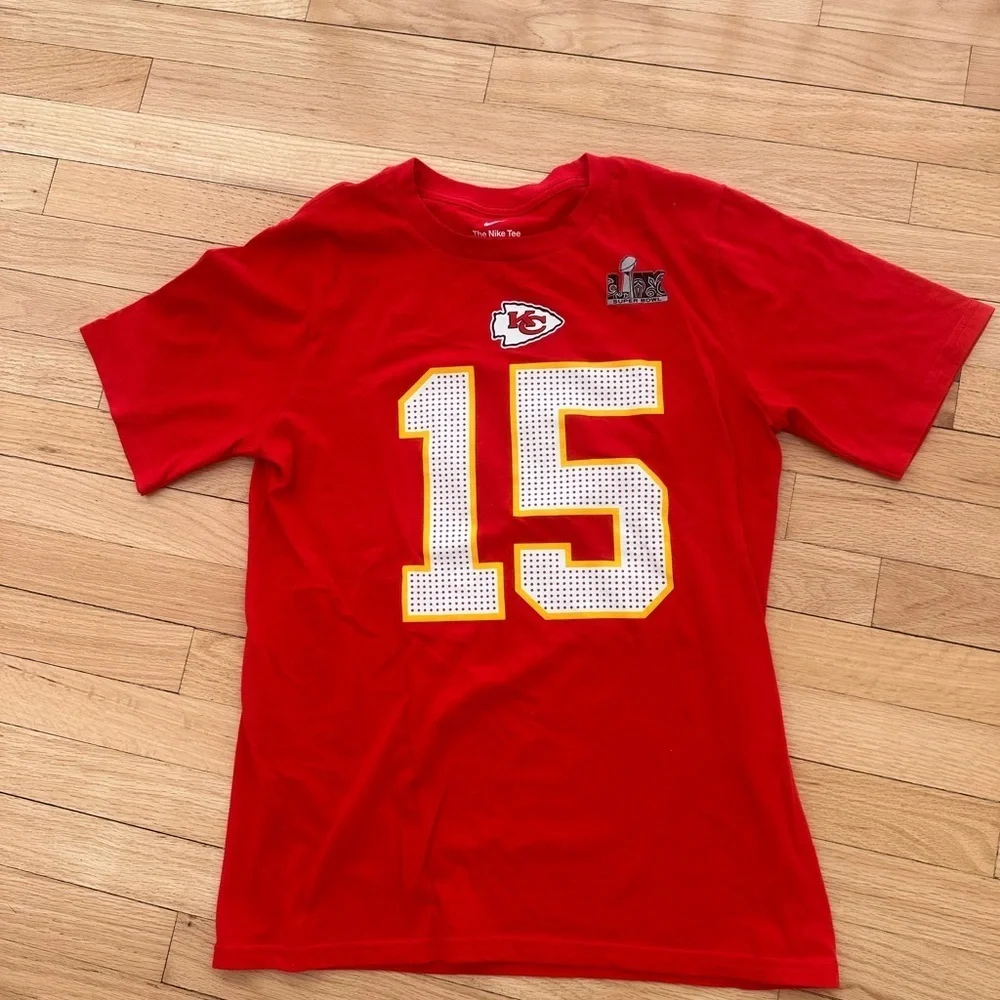 Kansas City Chiefs Mahomes Red Super Bowl LVIII Name & Number T-Shirt